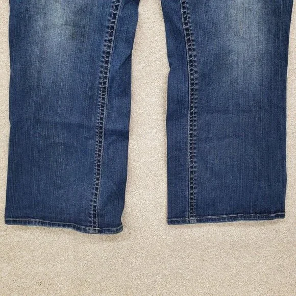 Venezia Womens Bootcut Denim Jeans Sz 20 Mid Rise Medium Wash Stretch Blue Pants - Picture 3 of 12